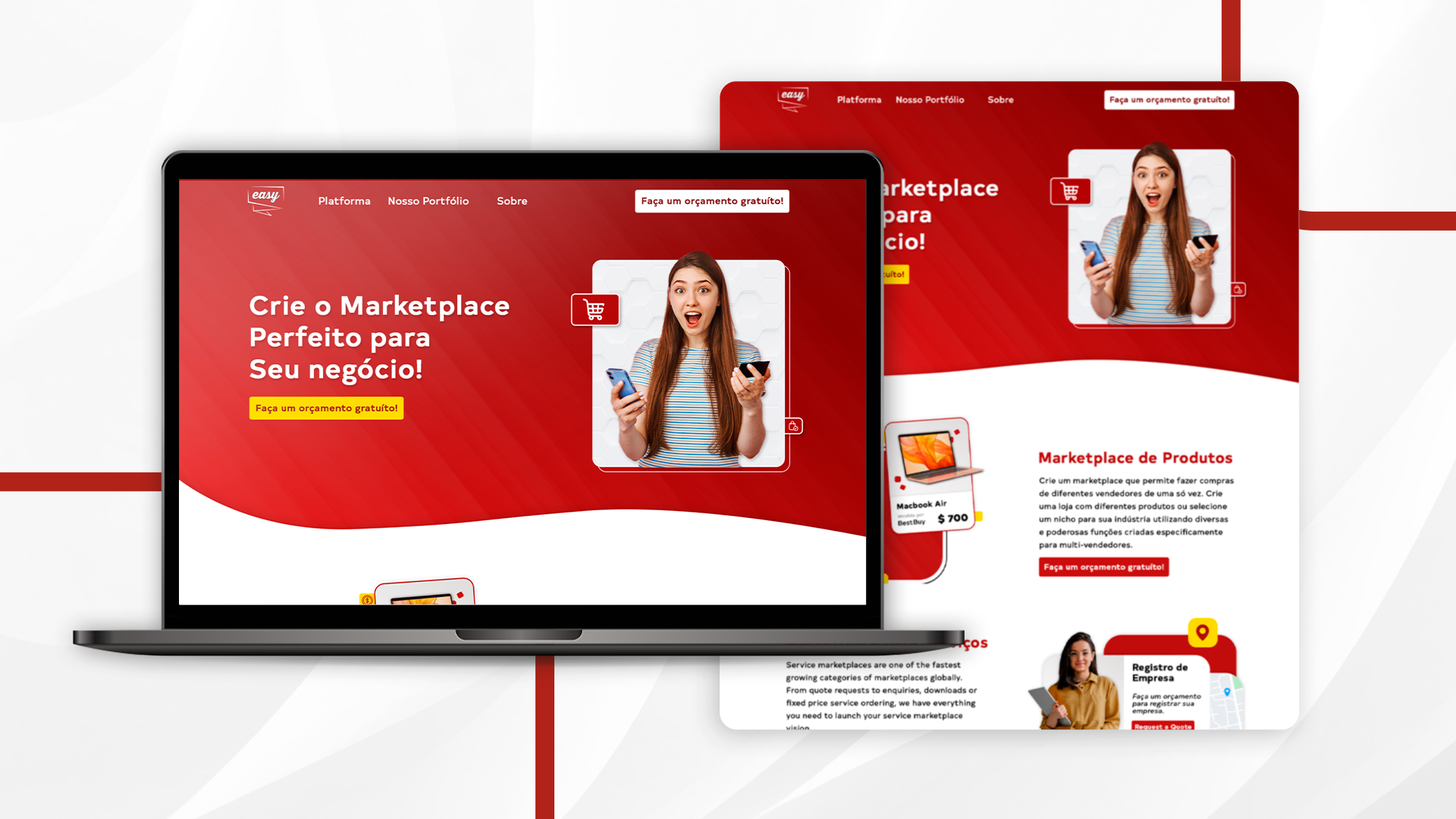 EASY MARKETPLACE LANDING PAGE